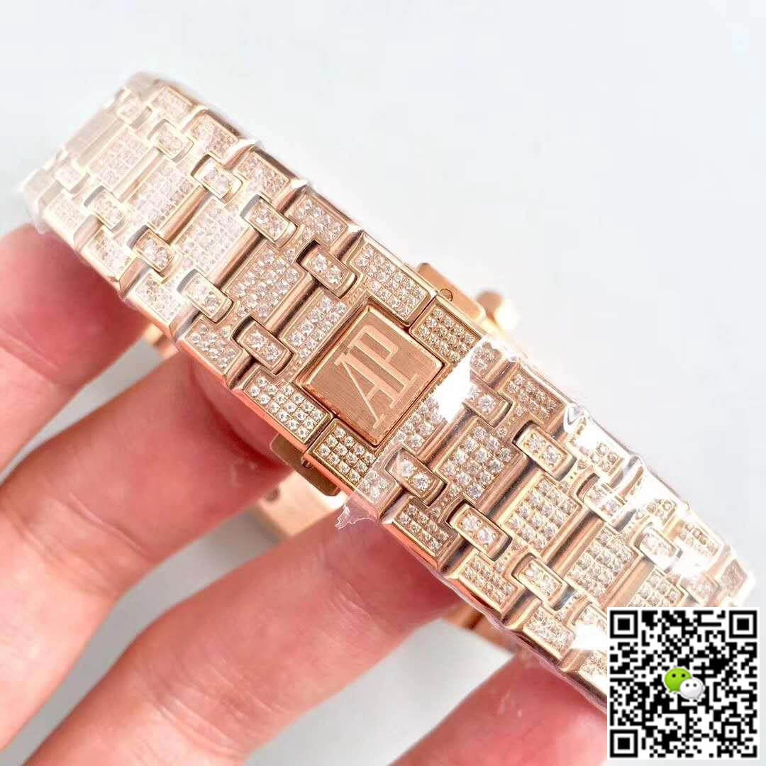 Audemars Piguet Royal Oak 67652OR.ZZ.1265OR.01 1:1 Best Edition Replica Watch Swiss ETA3120 Rose Gold Diamond